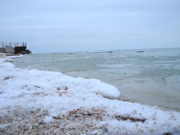 Азовское море в ноябре. Седово.