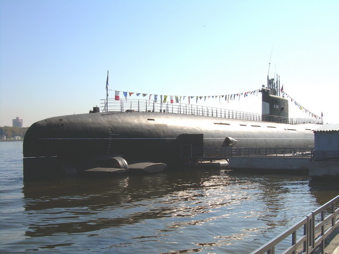 Музей Подводная лодка Б-396 "Новосибирский комсомолец" в парке Северное Тушино в Москве